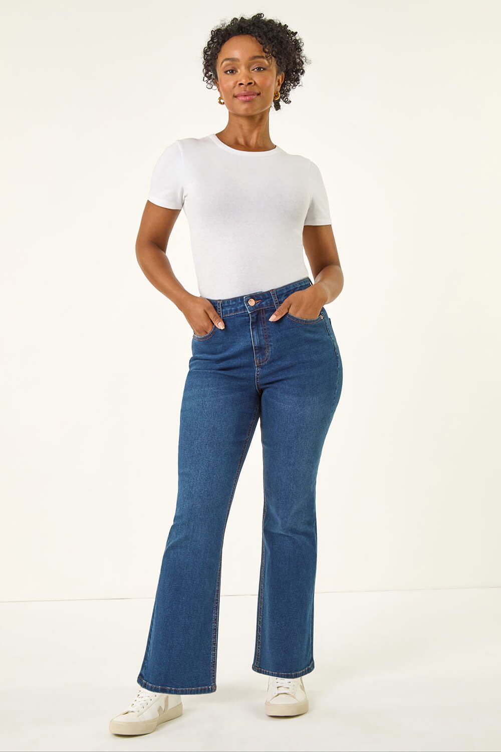 Roman Petite Bootcut Stretch Jeans