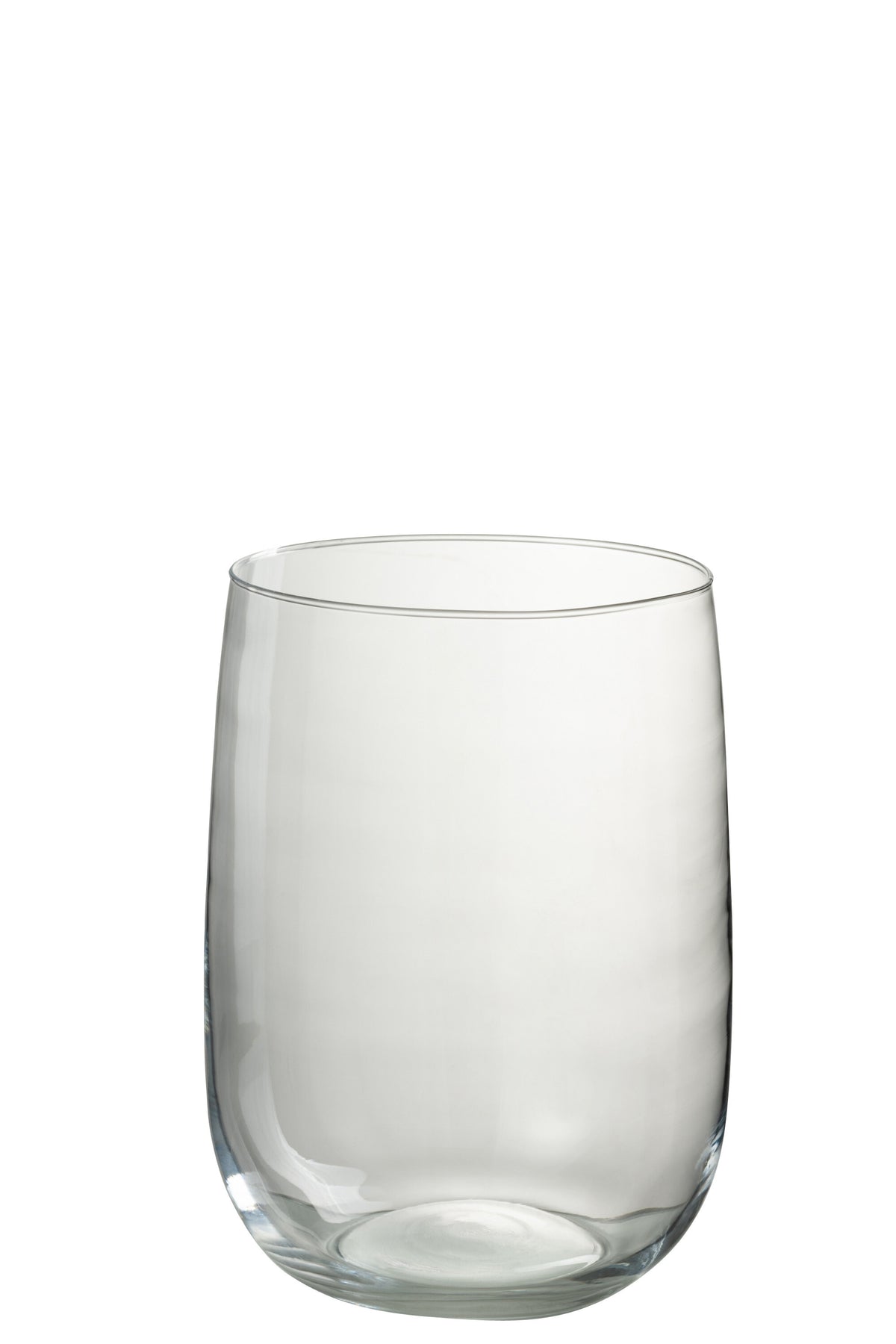 J-Line windlicht Ei - kaarshouder - glas - transparant