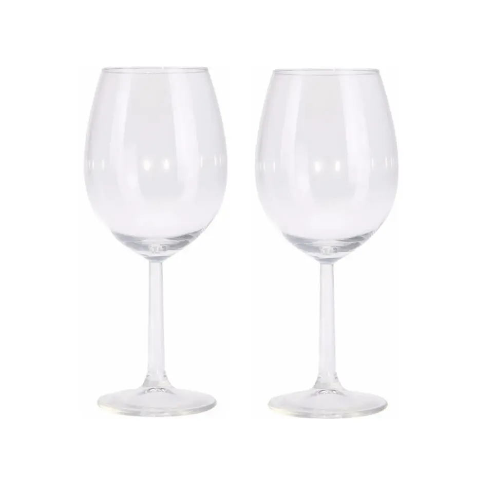 Wijnglazen - 4x stuks - transparant - 430 ml - glas - glazen