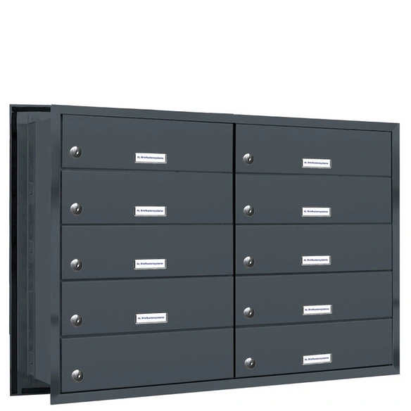 Briefkasten, Parteien: 9, BxHxT: 76,8 x 57,5 x 48 cm