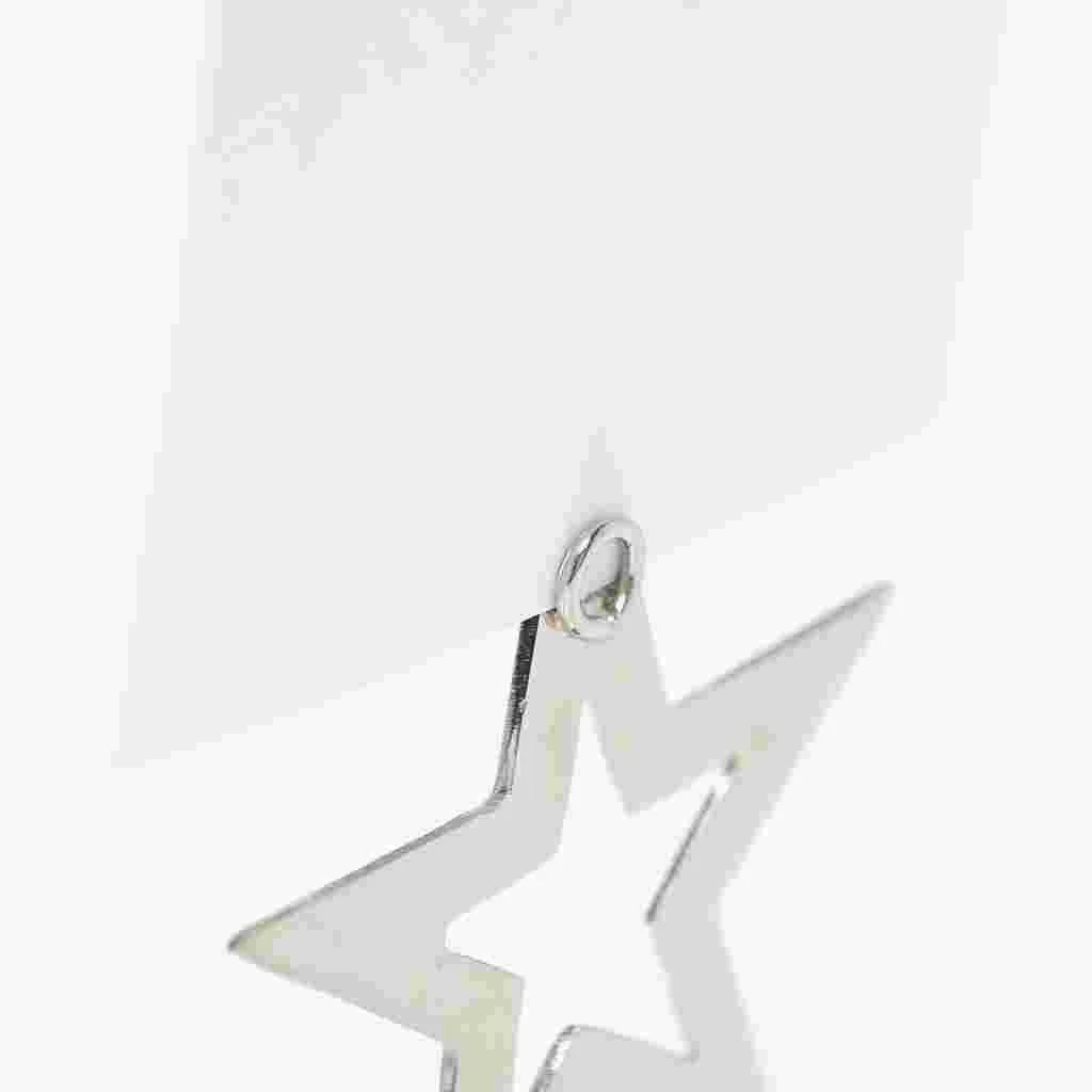 Marcador de Lugar em Metal Estrela Prata PARTY