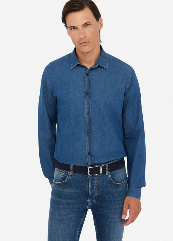 Cintura in pelle scamosciata