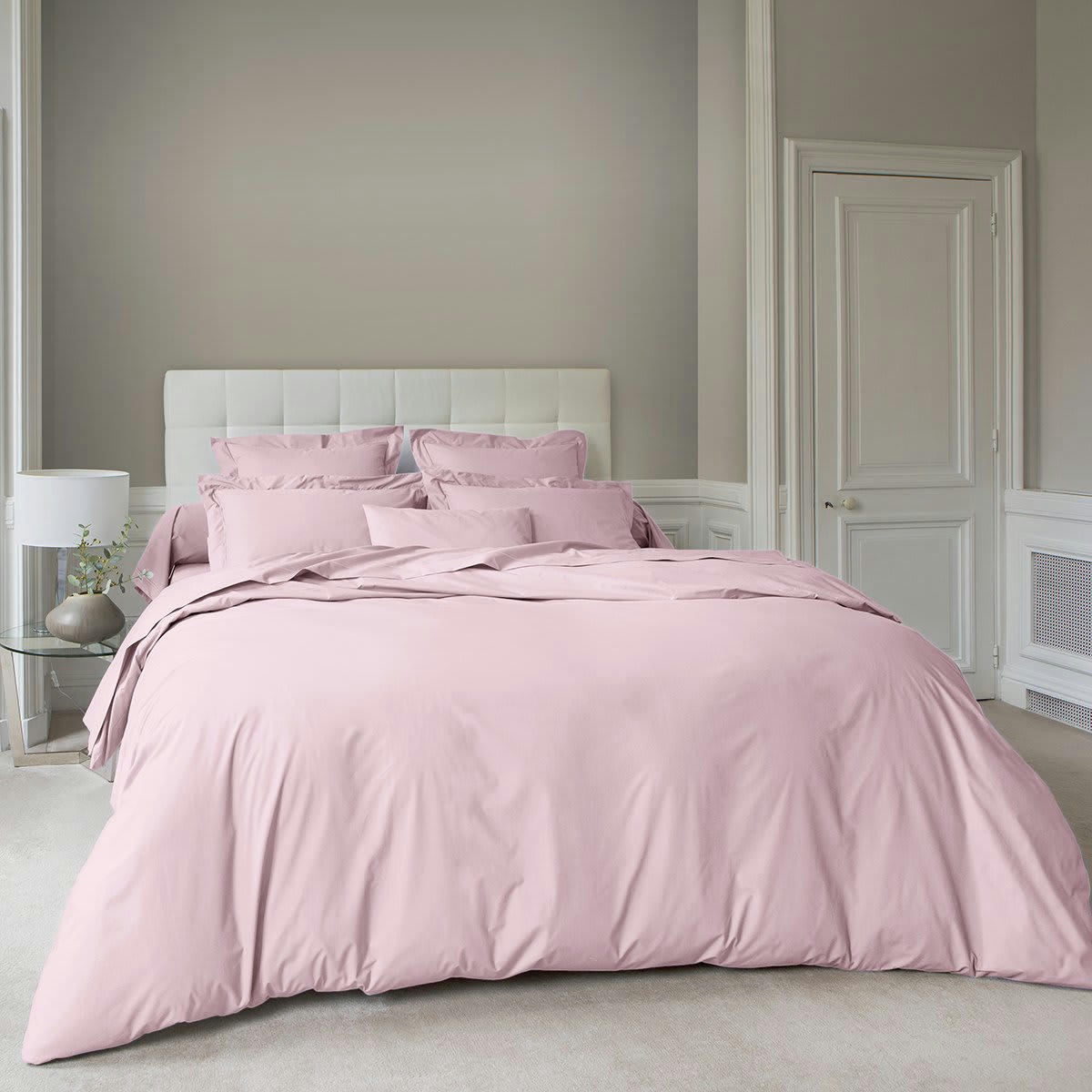 VEXIN - Housse de couette coton o de rose 260x240 cm