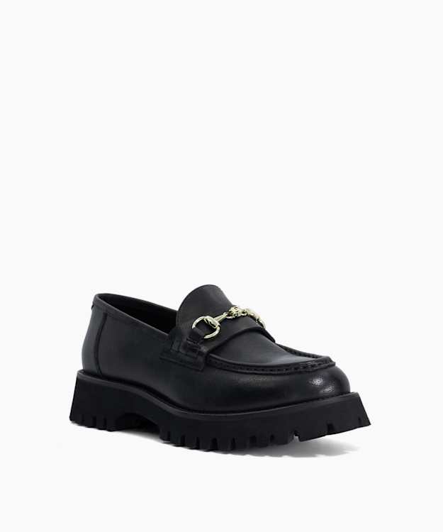 Grissini Black - Leather Slip-On Loafers