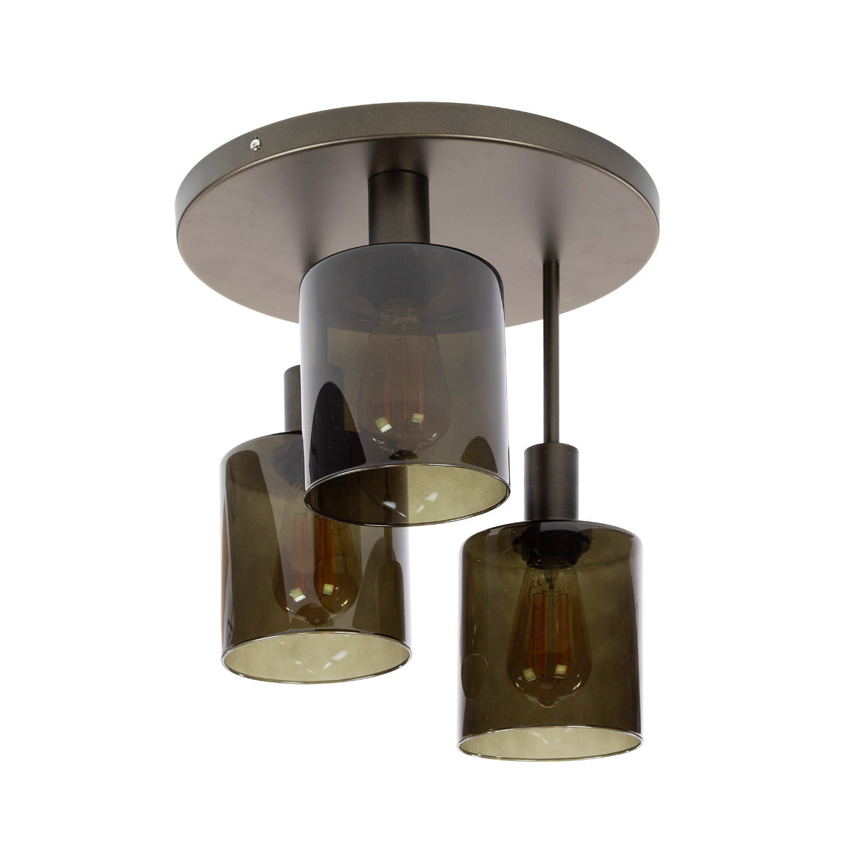Fraaai - Lucien plafondlamp 3-lichts - bruin