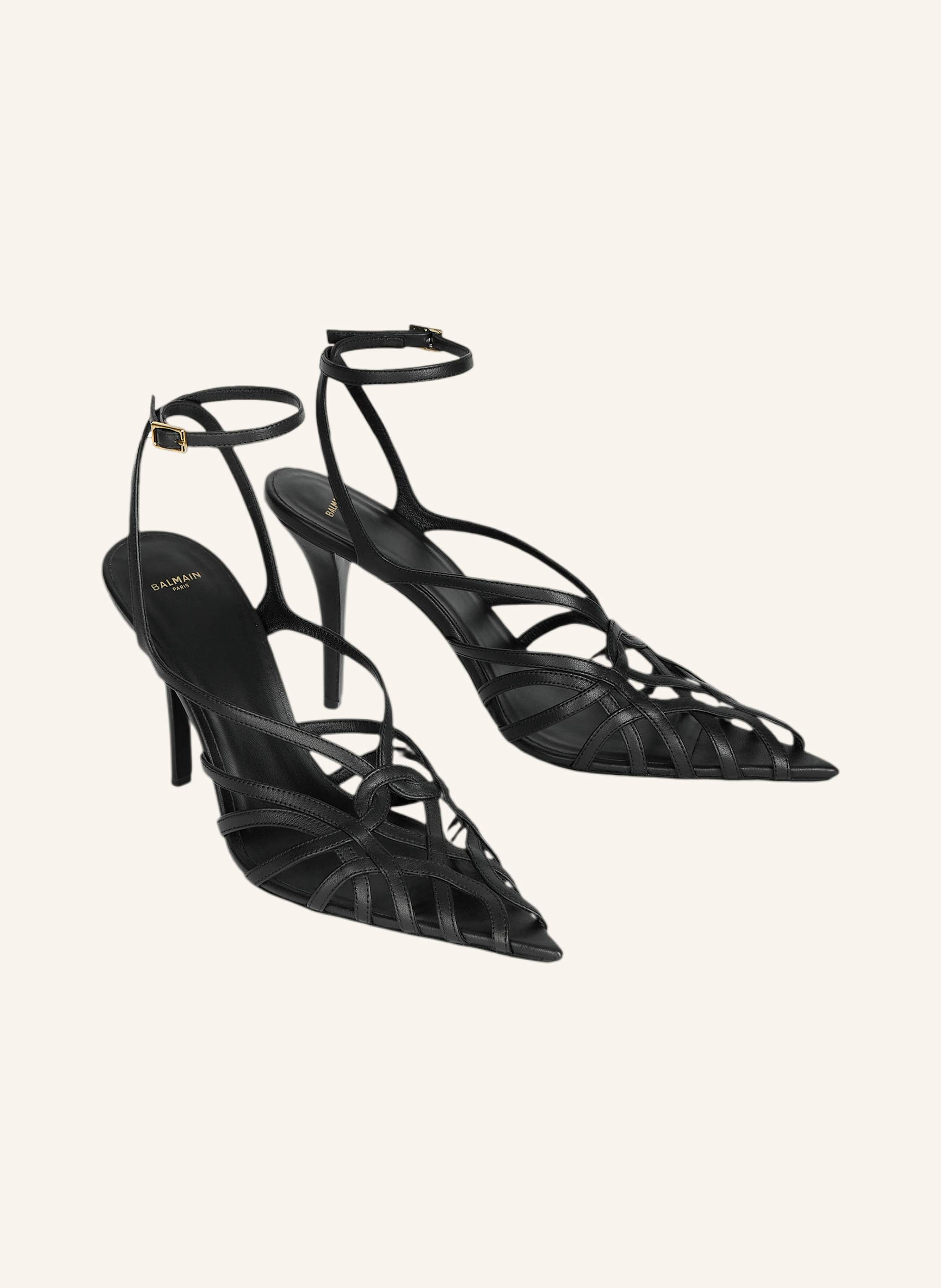 BALMAIN Sandalen Cage aus Glattleder