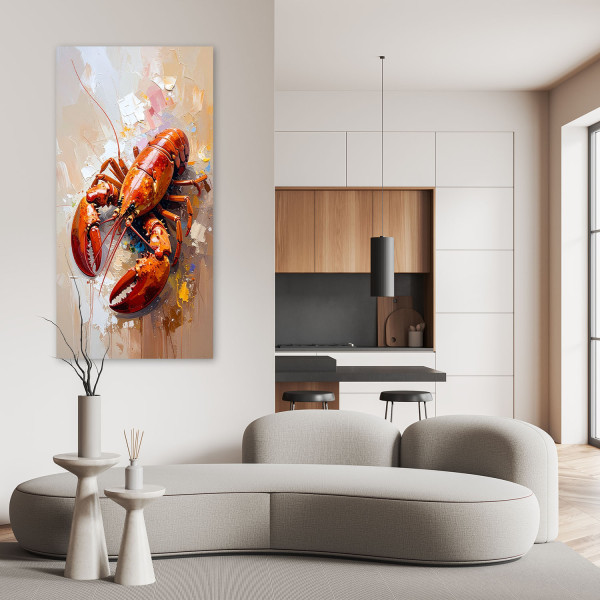 Feeby Obraz nowoczesny do kuchni baru restauracji, Rak Jedzenie 40x80
