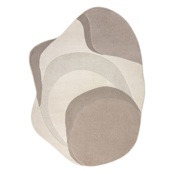 Dywan DUNE 8085 SHAPE krem / beż - Abstrakcja, strukturalny, 133x190 cm