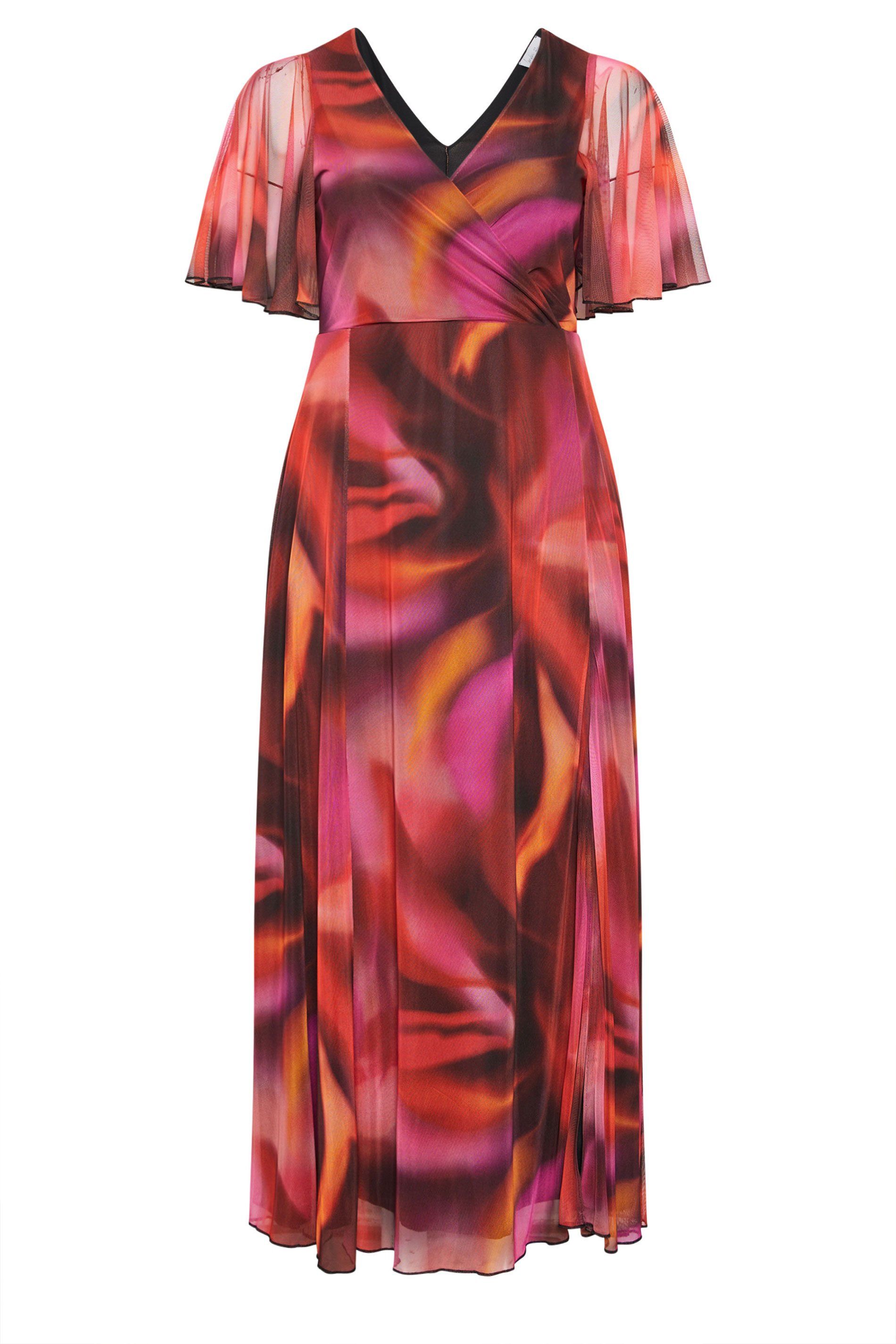 Yours Abstract Wrap Dress