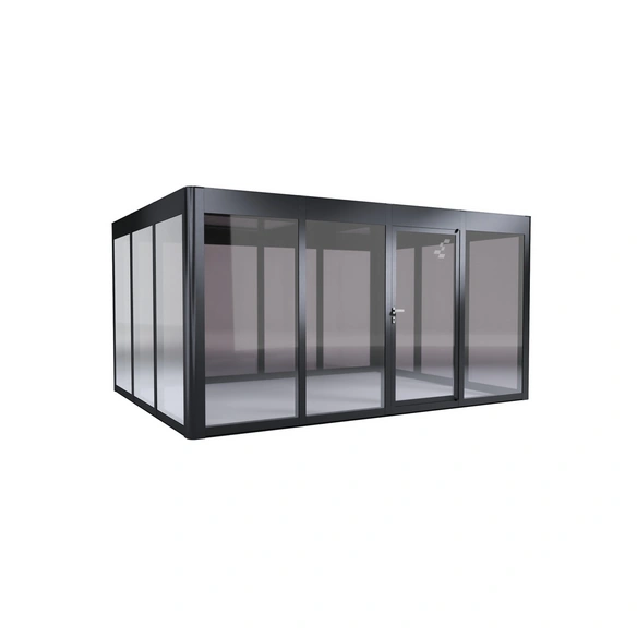 Gewächshaus »SunGarden Power 4.3«, BxHxT: 443 x 229 x 338 cm, anthrazit-metallic