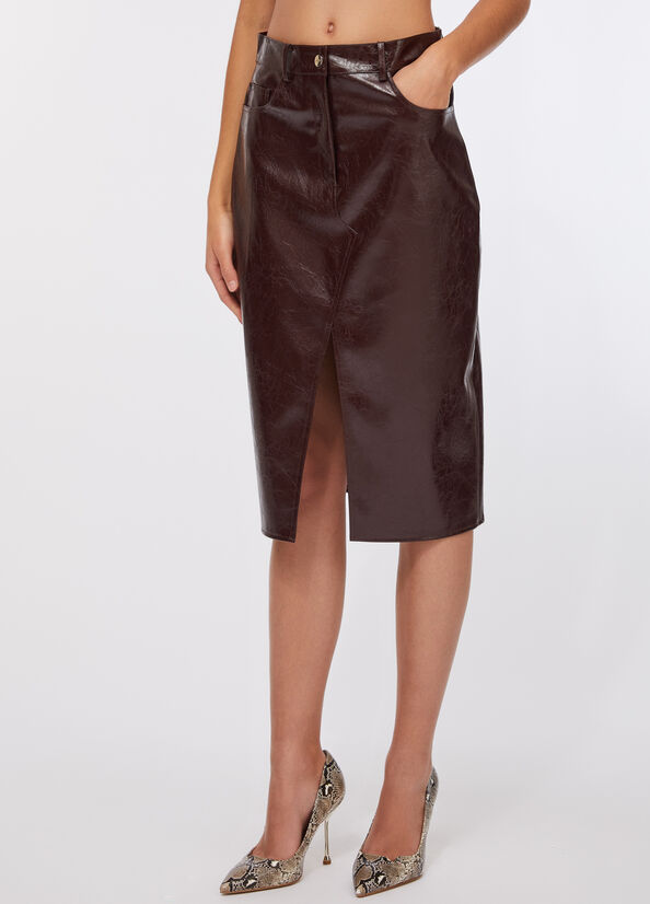 Gonna cinque tasche glossy