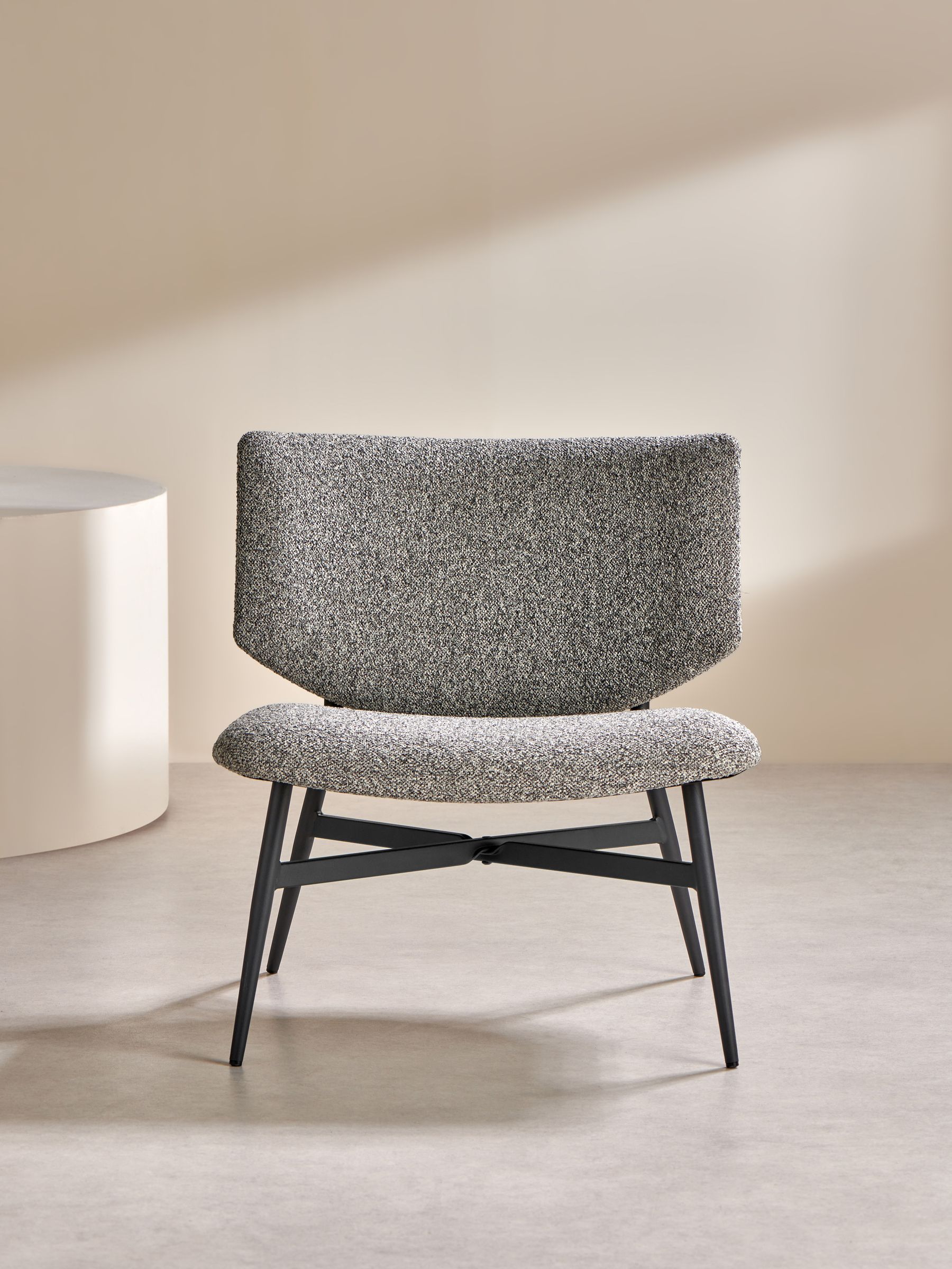 Kuta Accent Chair in Grey Marl Pax Boucle