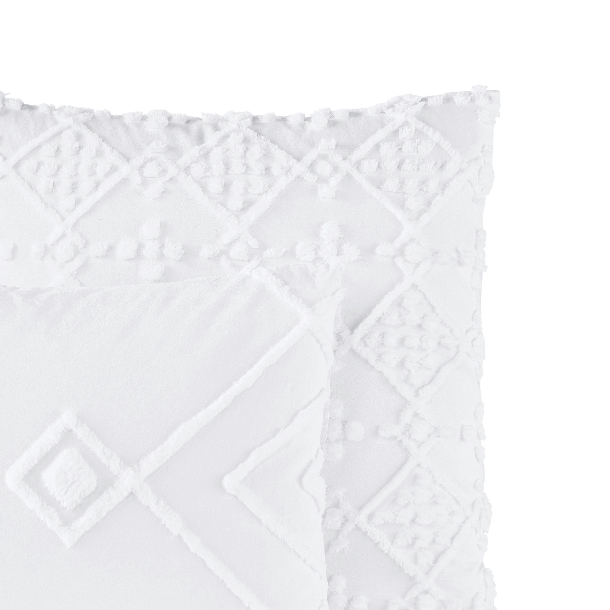 Taie d'oreiller tuftée, coton Bio, Pintu