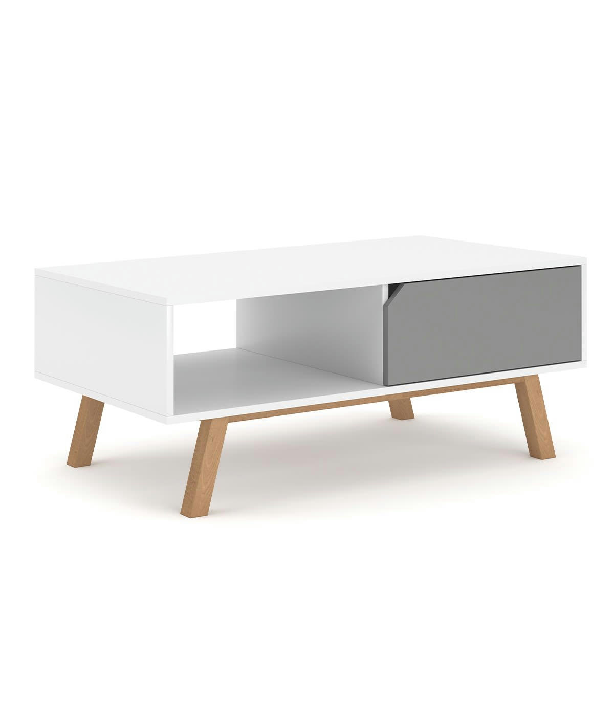 TOKIO - Table basse 1 tiroir 1 niche L110 cm