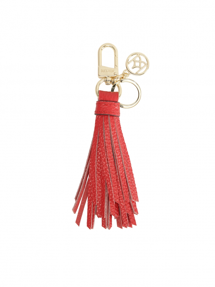 Red keychain with a clutch