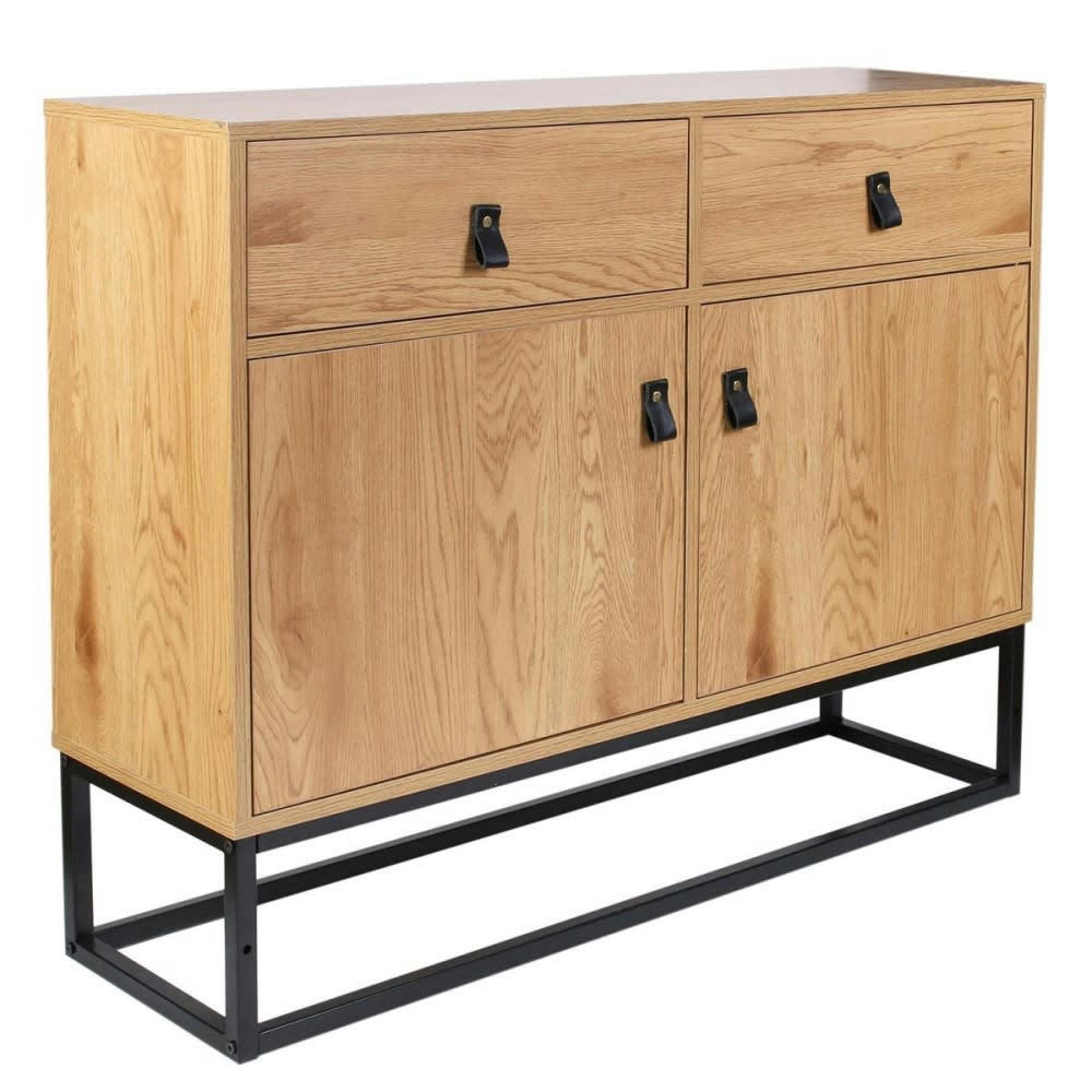 ABBOTT - Buffet bois et métal L100cm