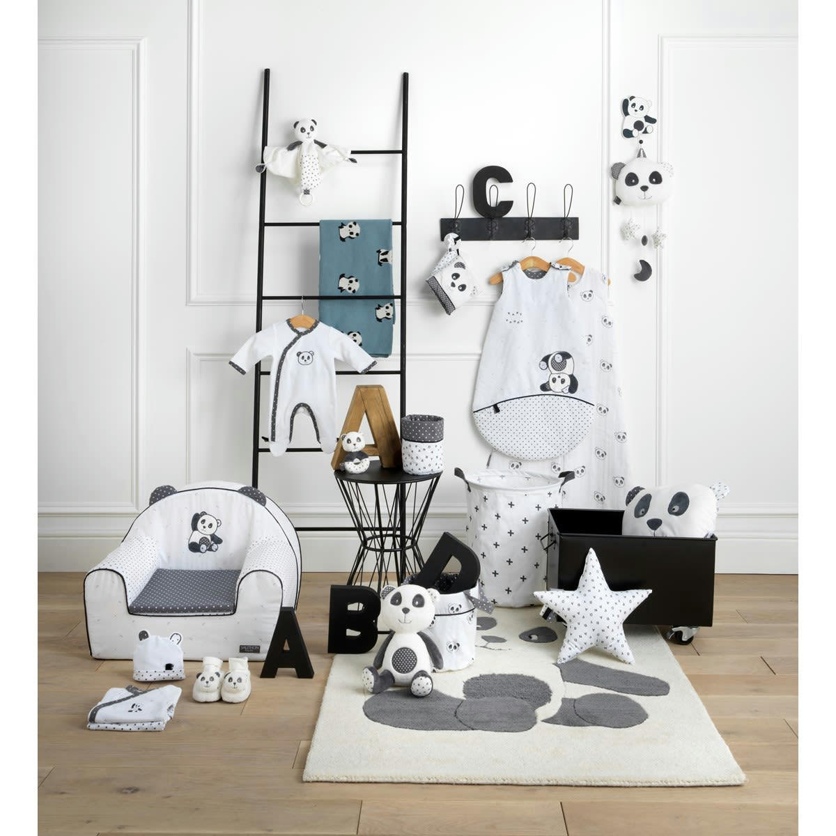 CHAO CHAO - Tapis de chambre 130x90cm en acrylique blanc