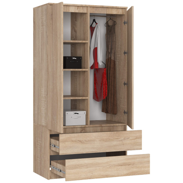 Szafa S90 2D 2Sz Clp Pk Sonoma