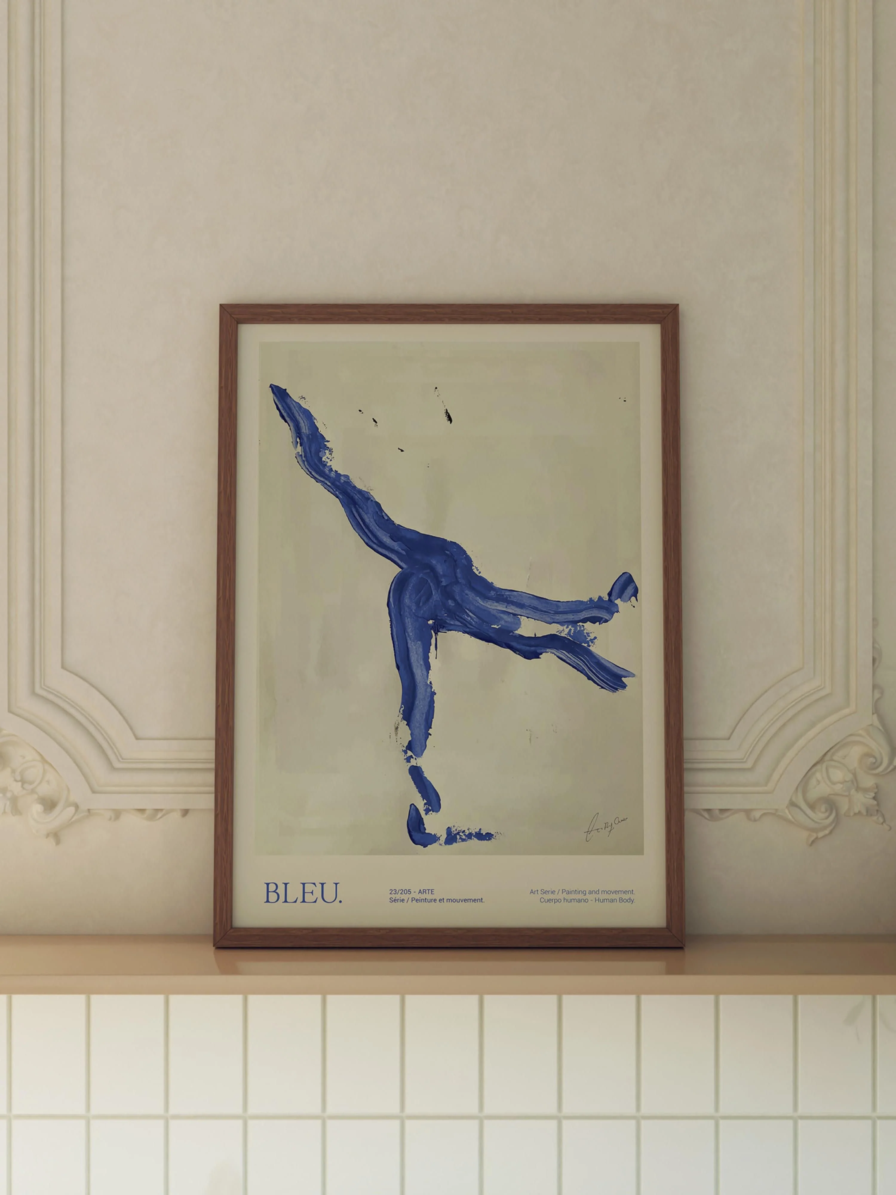 Wandbild Bleu