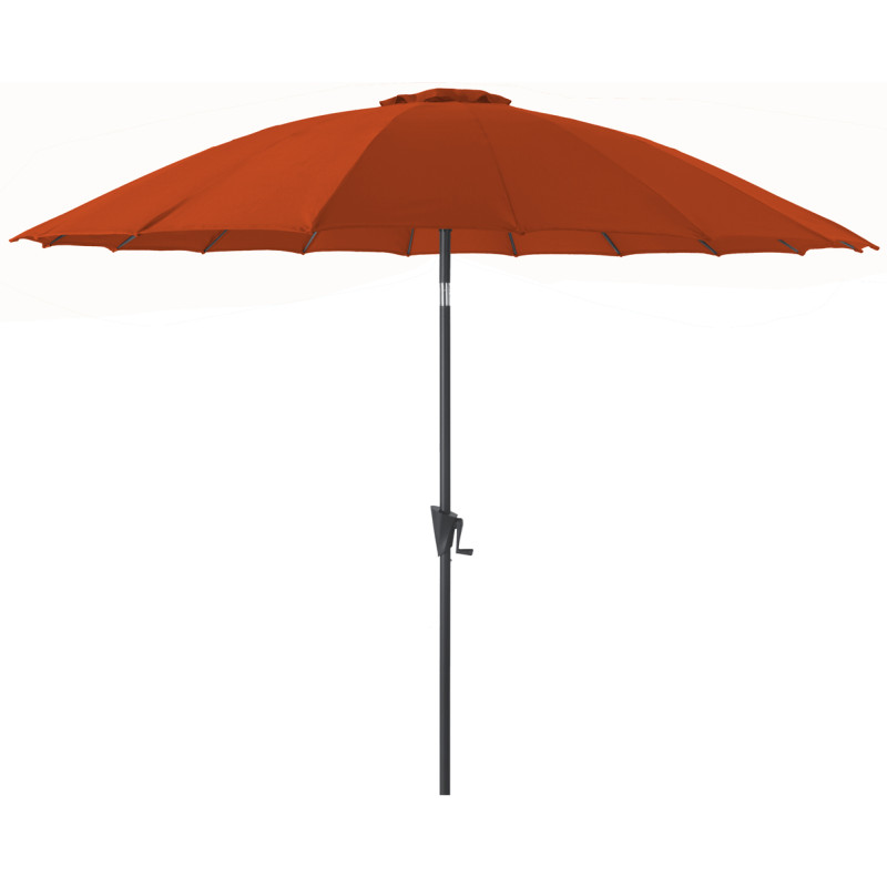 Parasol droit inclinable Pagode paprika Ø 300 cm