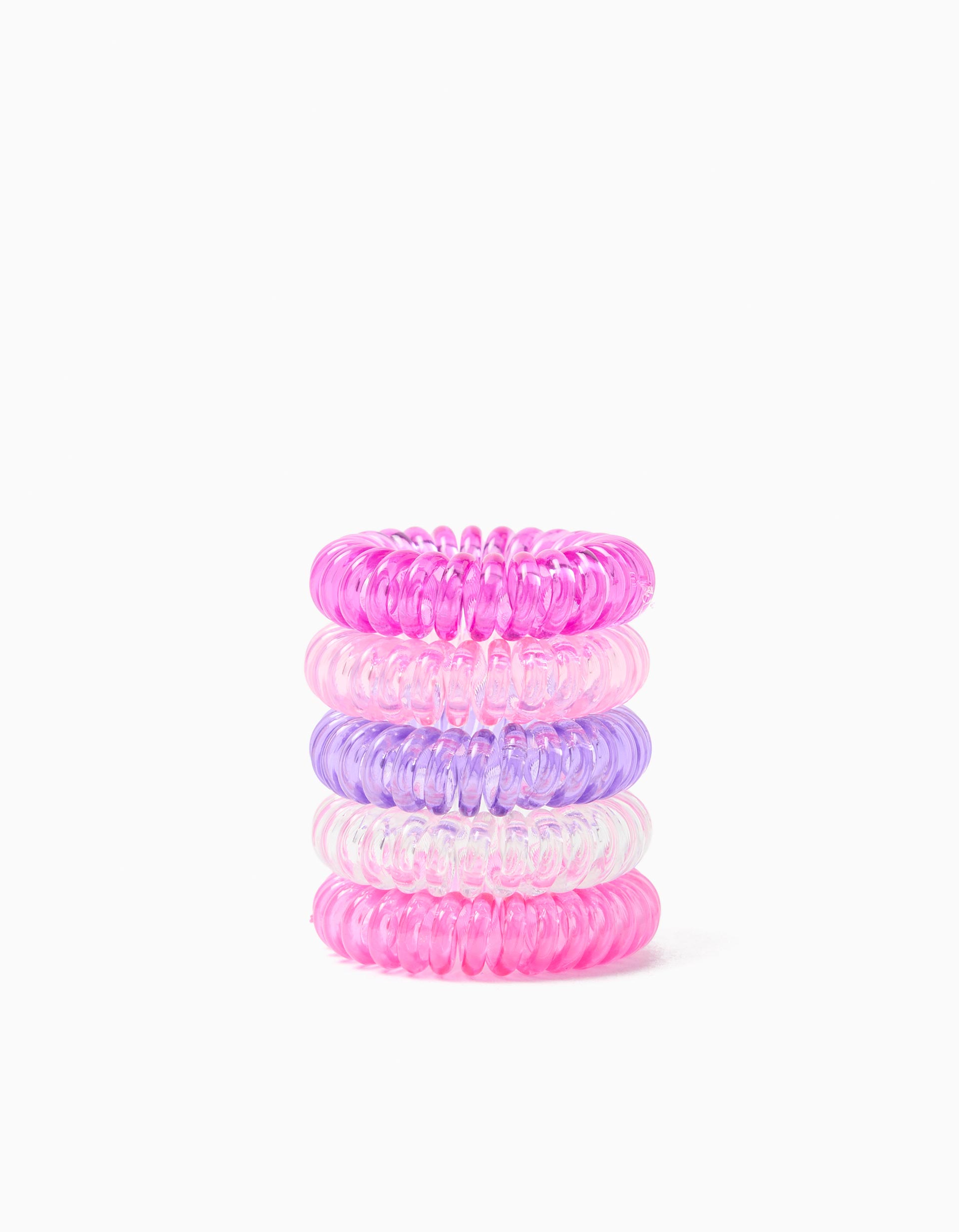 Pack 5 El&aacute;sticos de Cabelo, Menina, Multicor