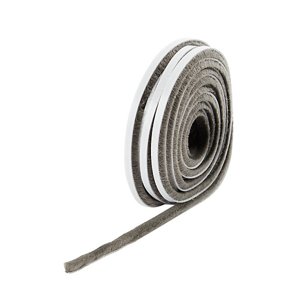Joint brosse adhésif Volden gris L.6 m