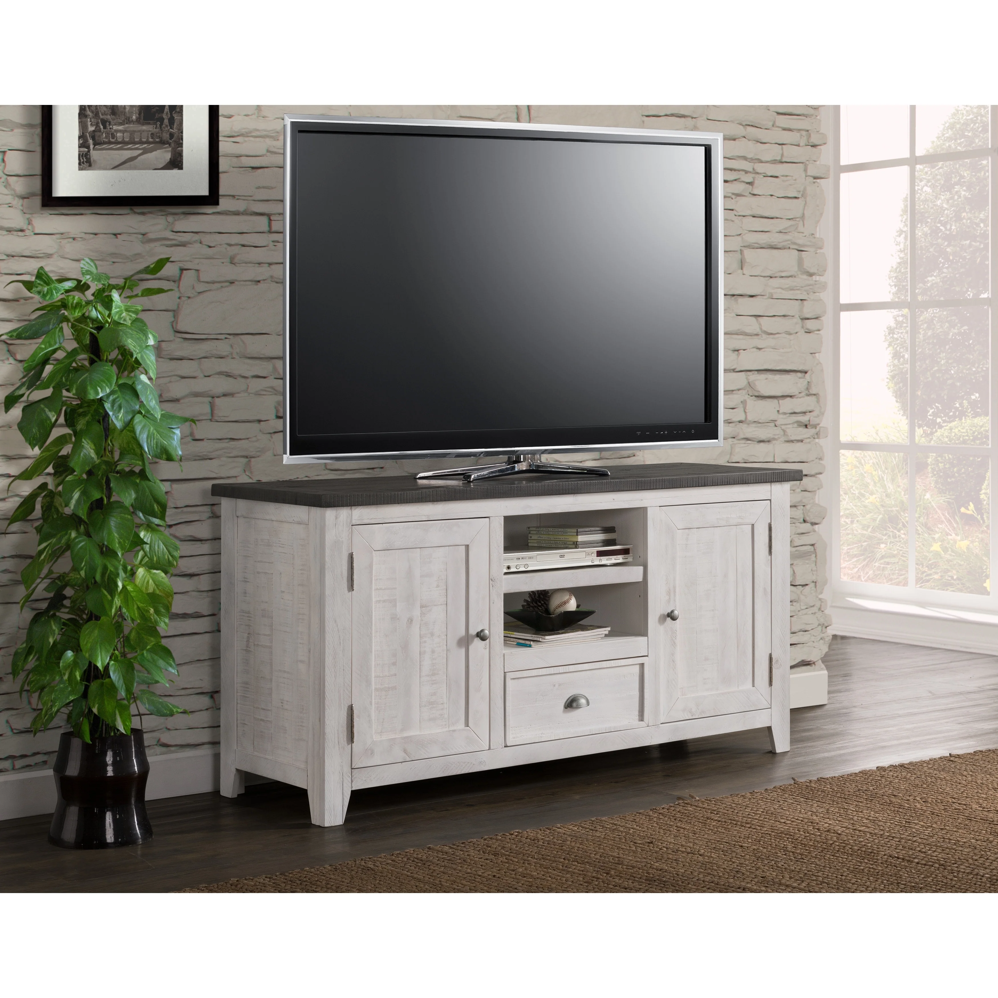The Gray Barn Downington Solid Wood 60-inch TV Stand