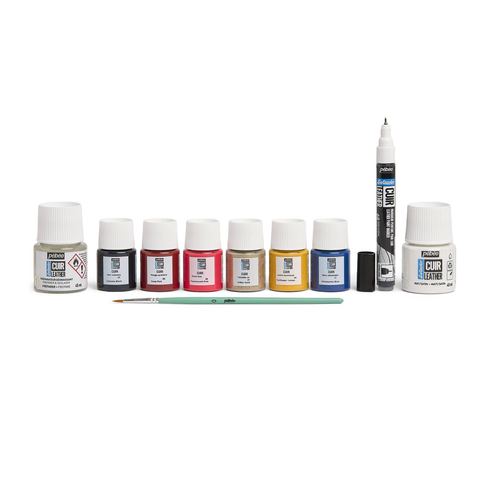 Pebeo Setacolor Leather Paint Selection Box