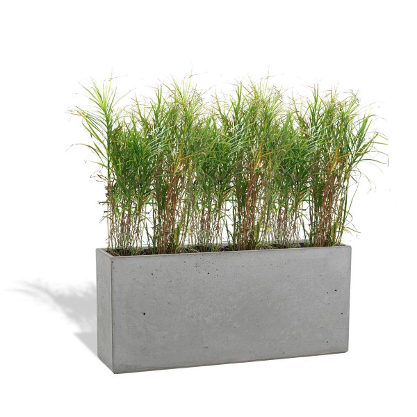 Donica Betonowa Zewnętrzna Zadora LINEA L 90x22x40 szary naturalny