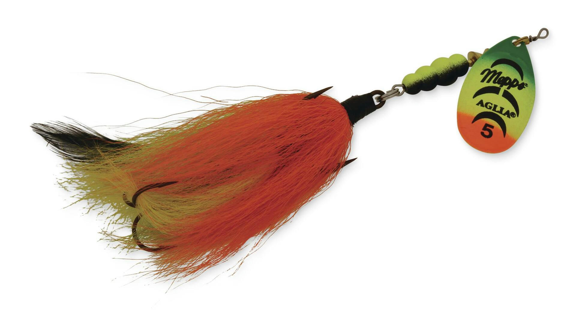 Mepps Black Fury Tandem Lure, Firetiger Tail, 7/8-oz