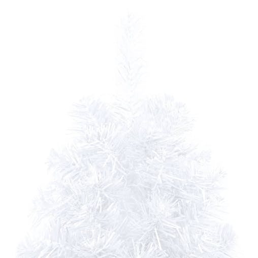 NNEVL Artificial Half Christmas Tree with Stand White 210 cm PVC