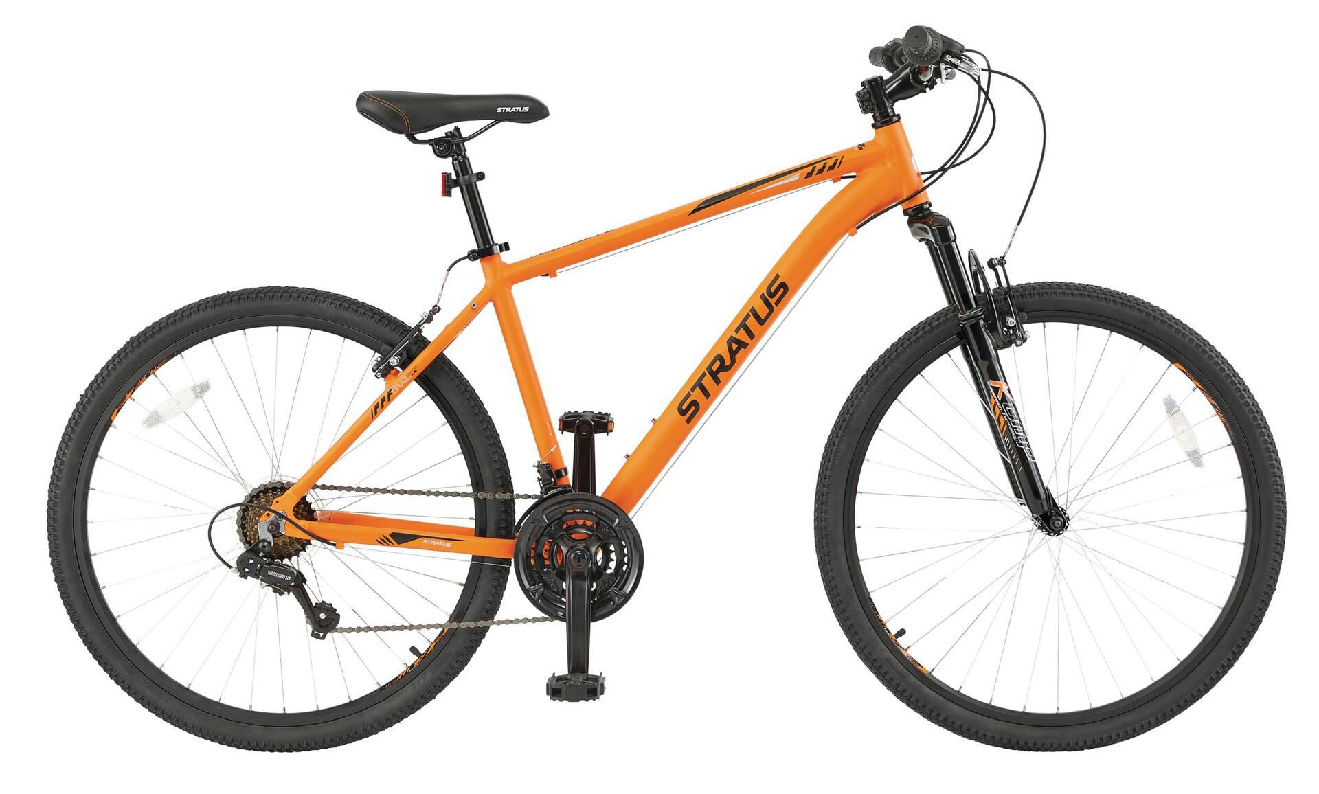 Stratus Rockcliffe Hardtail Mountain Bike,  27.5-in, Orange