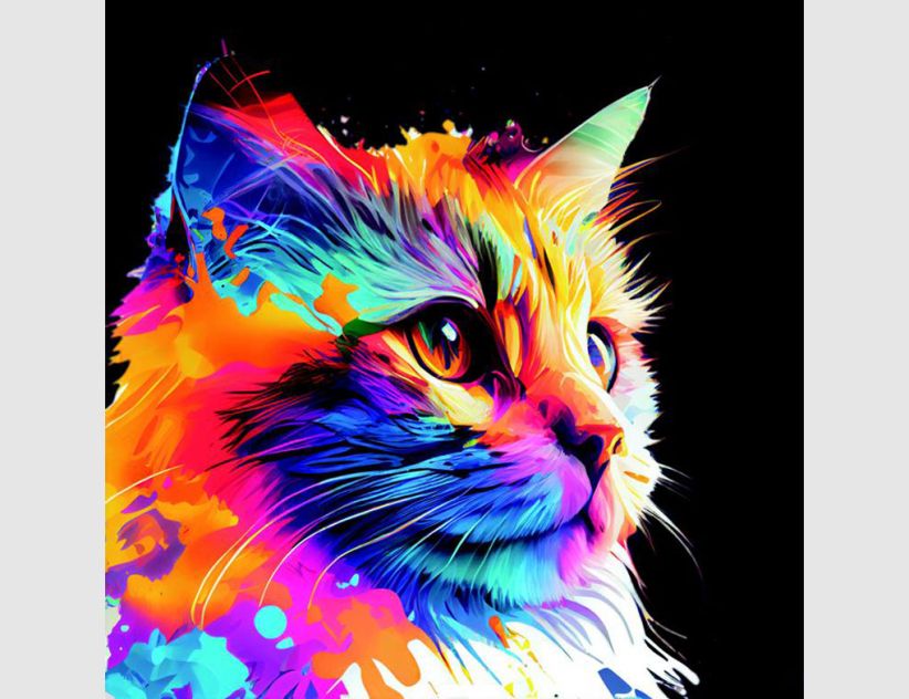 Bild Katze Bunt