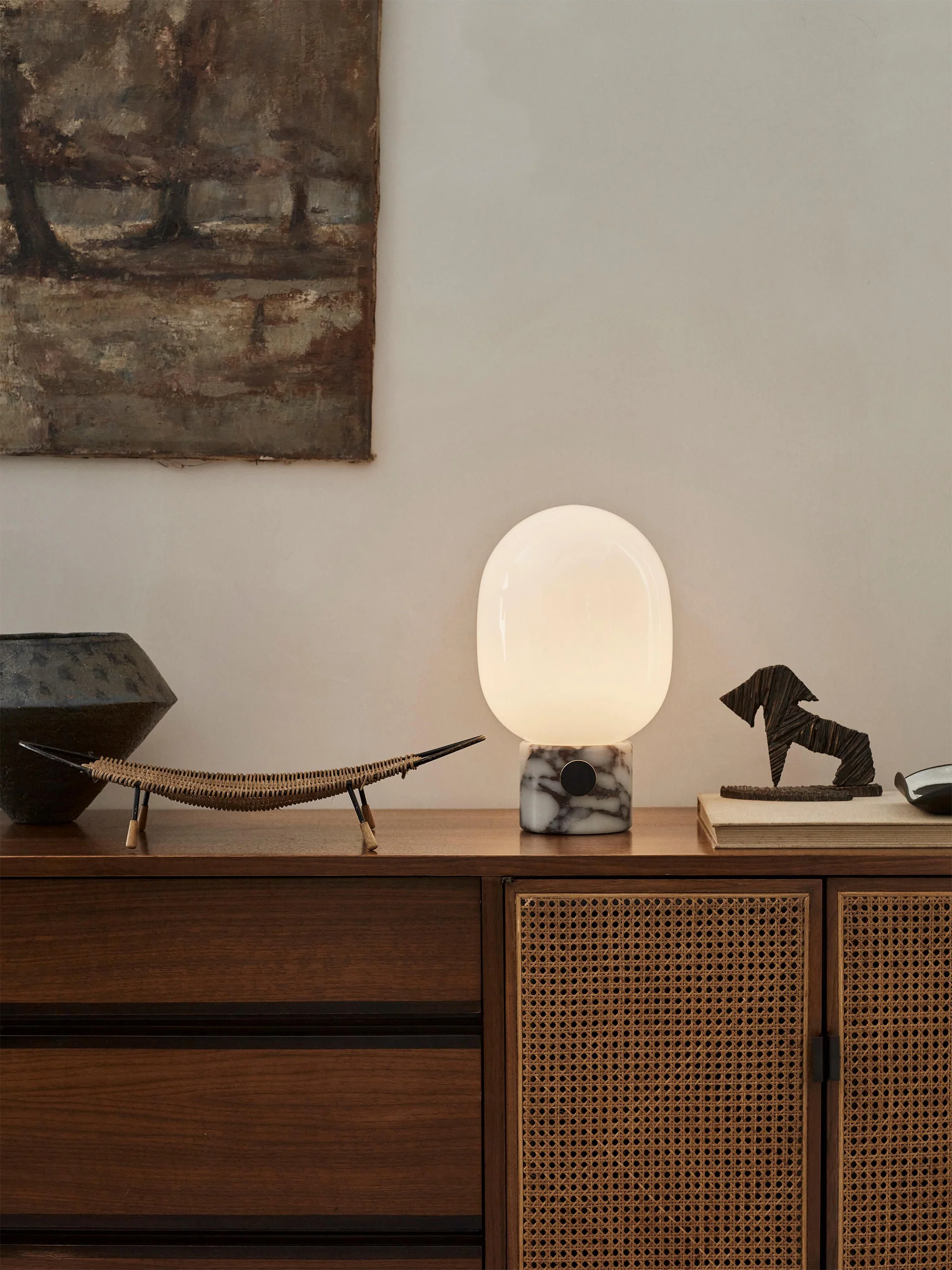 Kleine dimmbare Tischlampe JWDA, H 32 cm