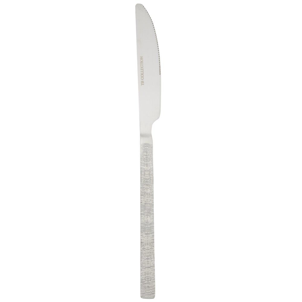 Couteau inox 24cm manche acier graphite satiné
