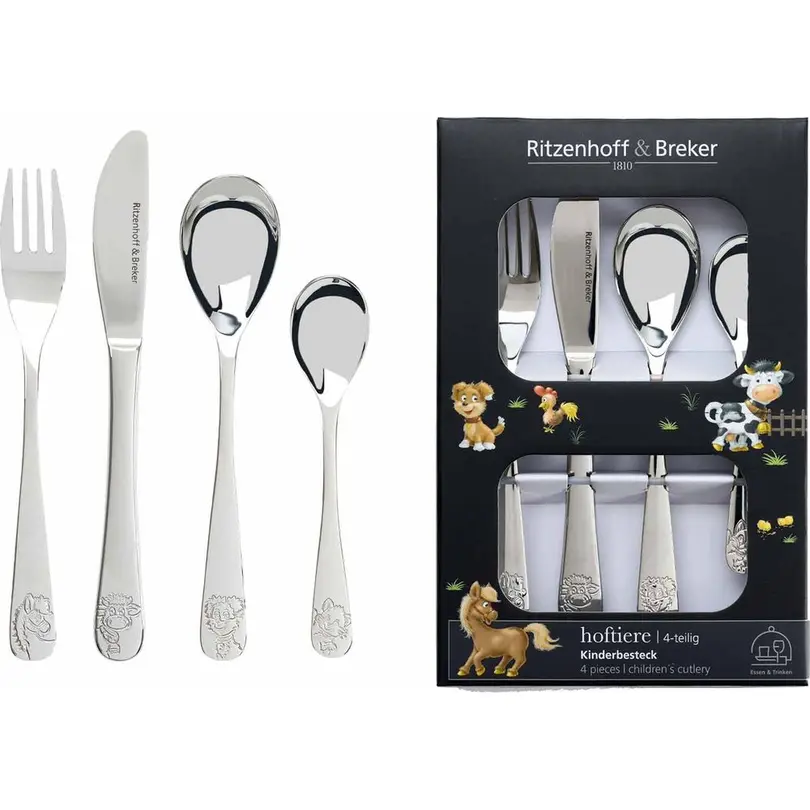 Besteckset 4-teilig Hoftiere