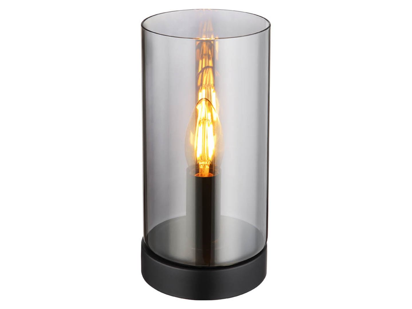 Lampa stołowa Olly szklana czarna