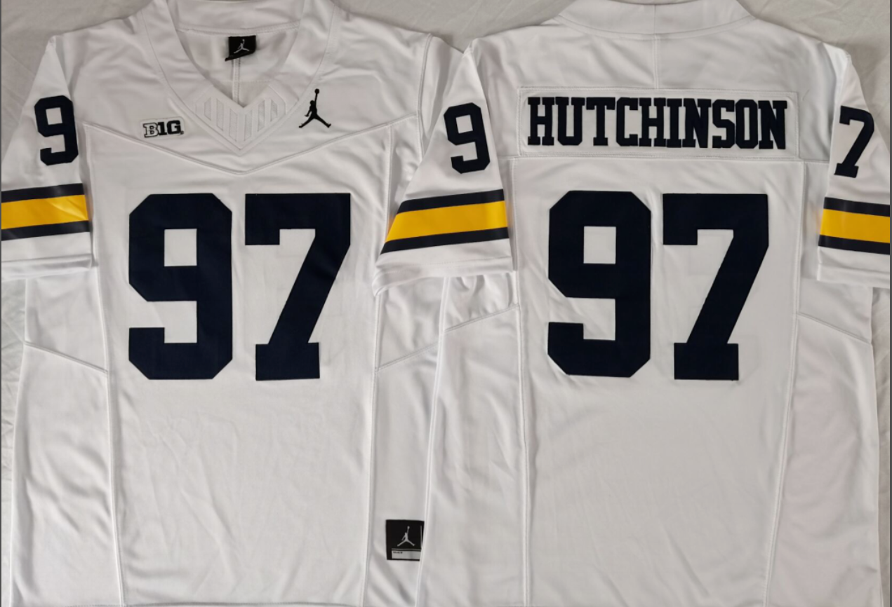 Aidan Hutchinson NCAA Michigan Wolverines Jordan Band Vapor Limited Jersey