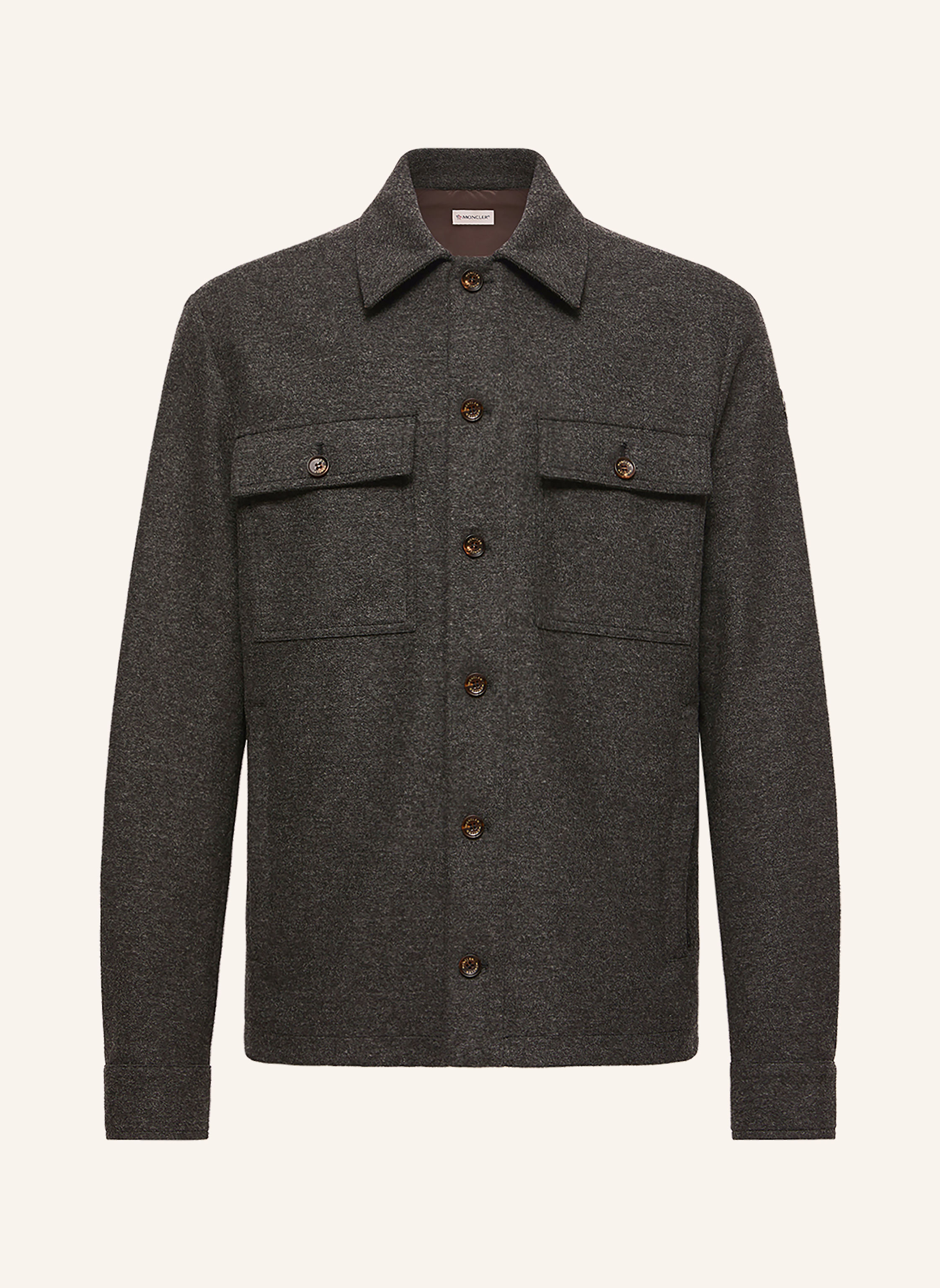 MONCLER Flanellhemd Comfort Fit