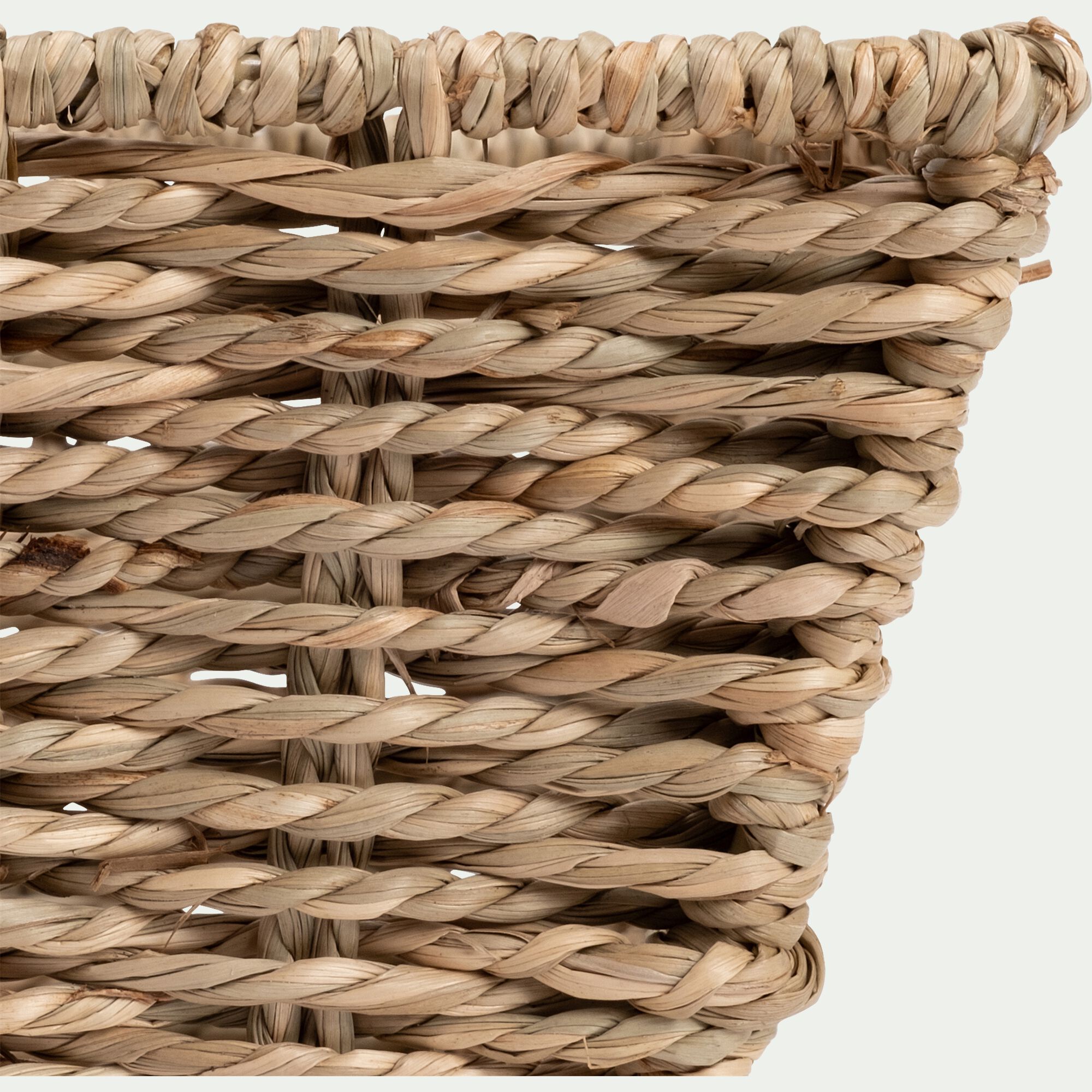 GARLABAN - Panier en jonc de mer H11xL19cm - naturel
