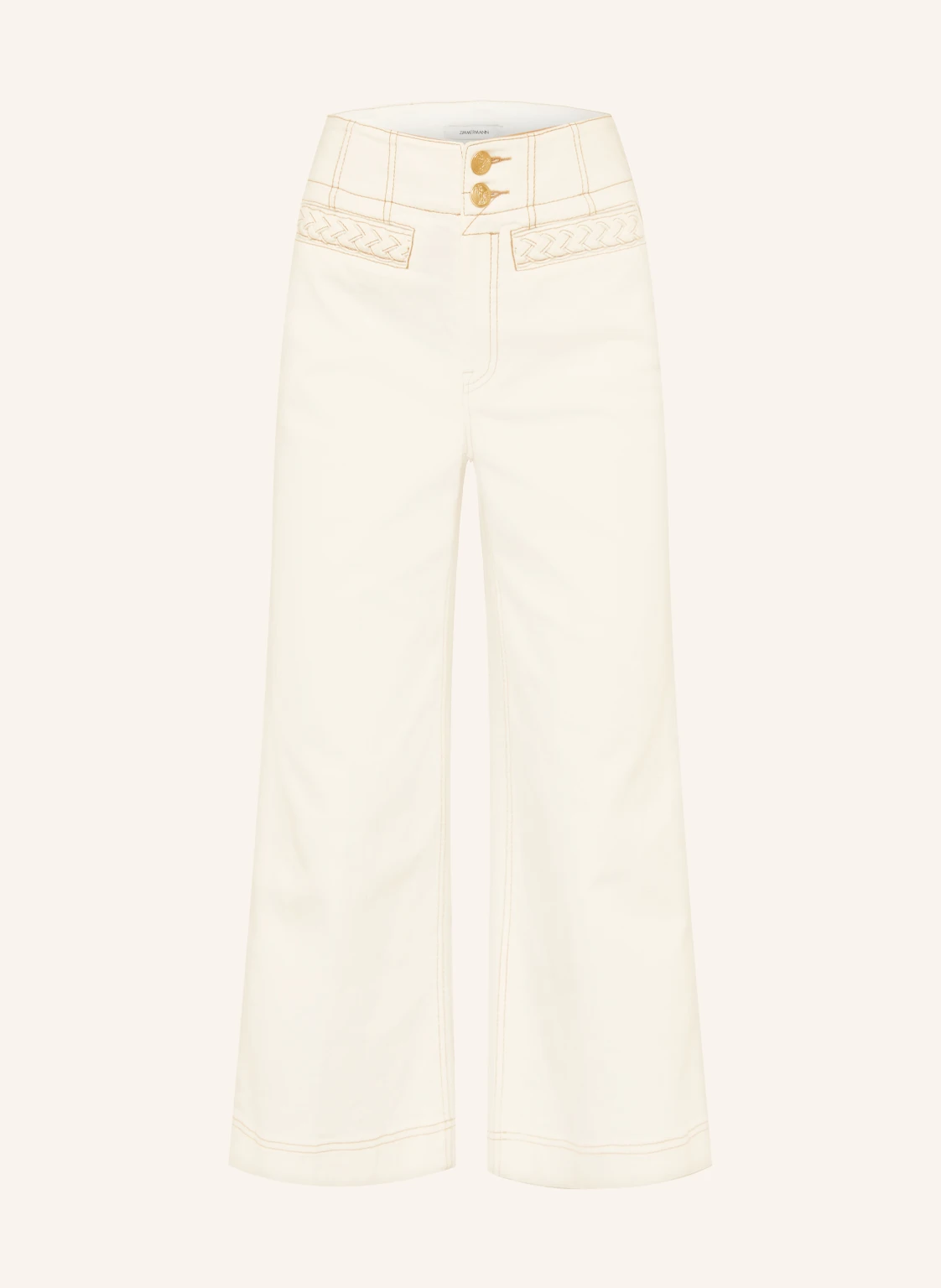 ZIMMERMANN Cropped-Jeans ROSELIGHT
