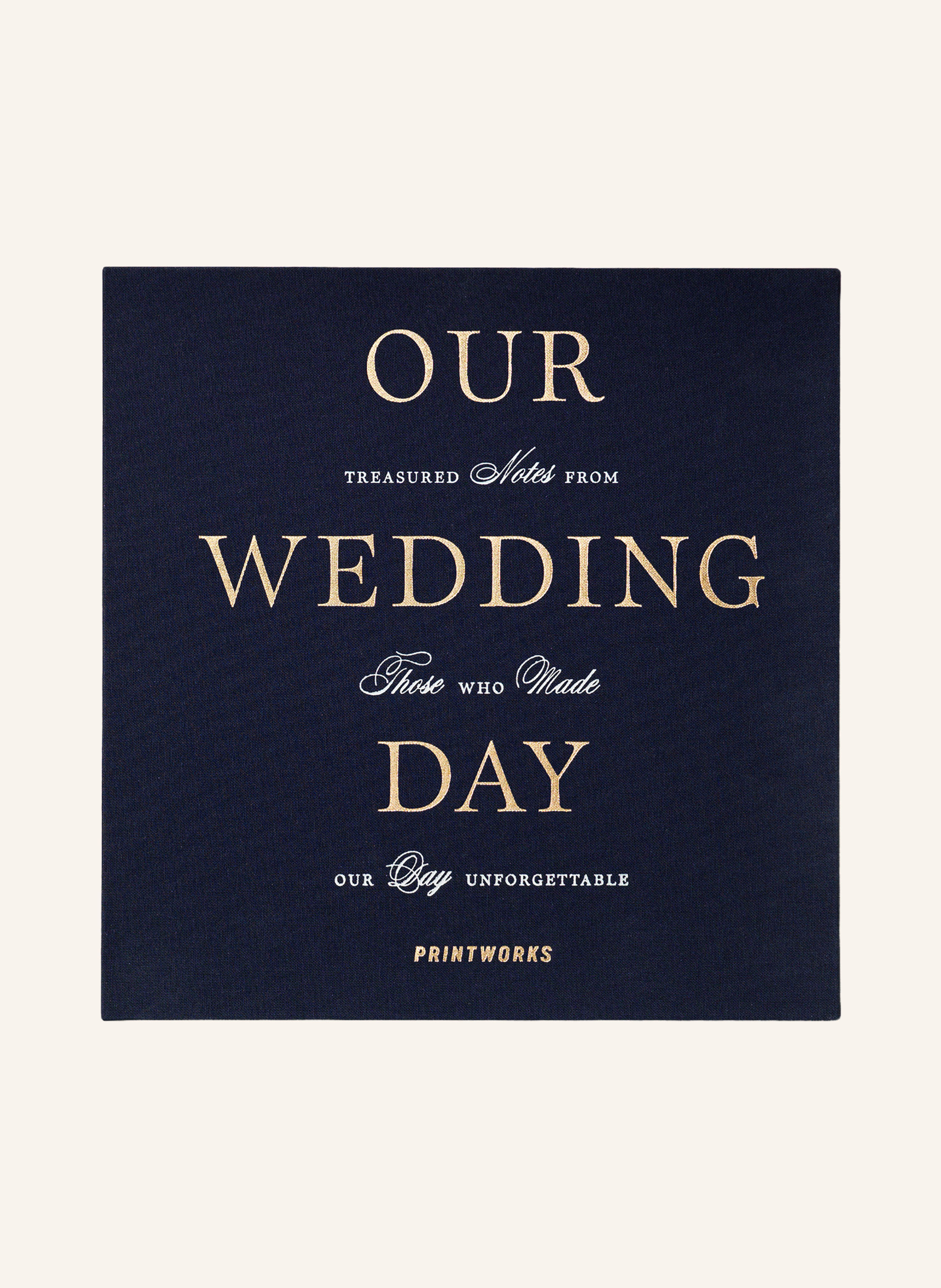 PRINTWORKS Gästebuch OUR WEDDDING DAY