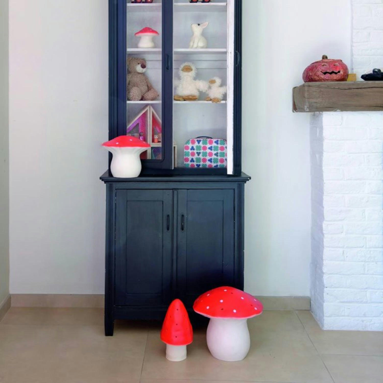 CHAMPIGNON - Lampe petit champignon rouge