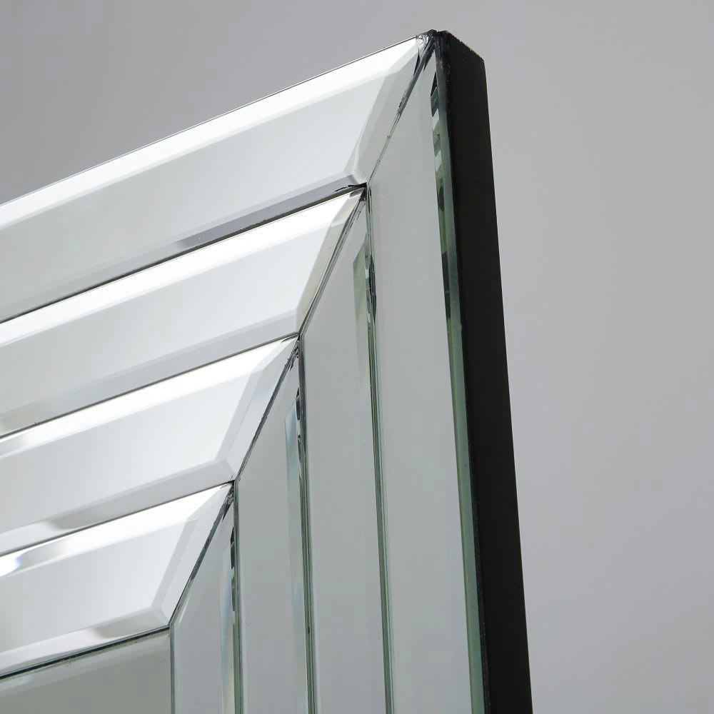 FIRENZE - Grand miroir rectangulaire biseauté argenté 200x120