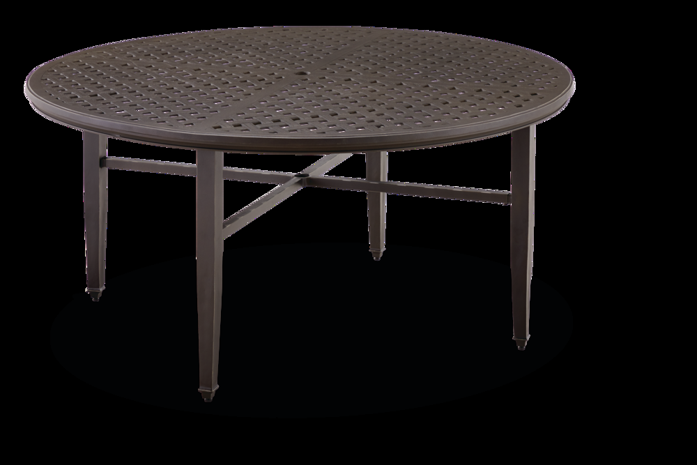 CANVAS Coventry Aluminium Round Outdoor/Patio Dining Table w/Umbrella Hole,60x28-in