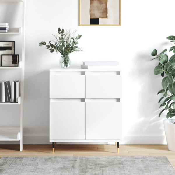 Komoda Szafka Stolik Półki do Salonu Pokoju Biała 60x35x70 cm