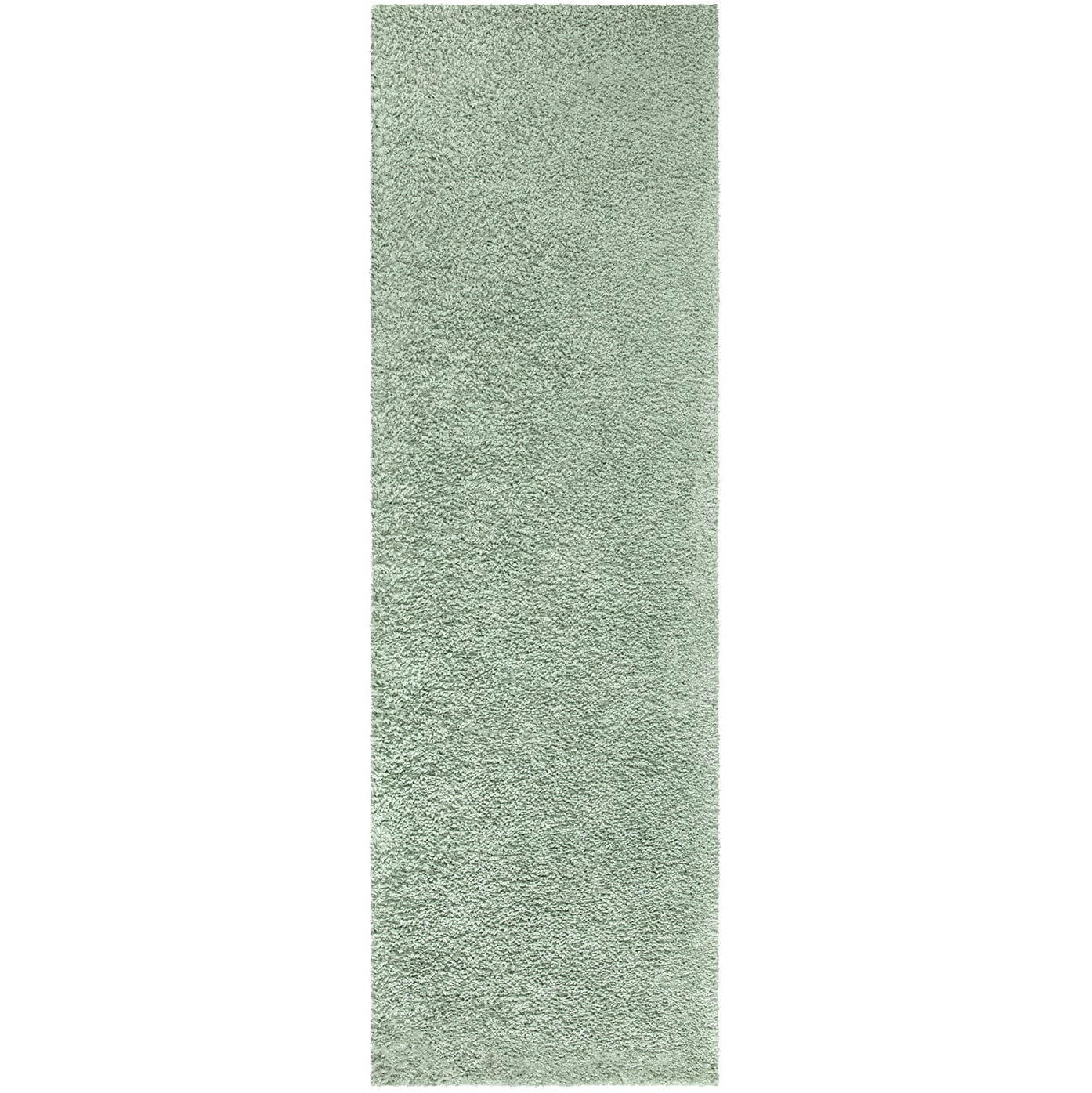 SOFTY - Tapis à poils longs SOFTY vert amande 80x300cm