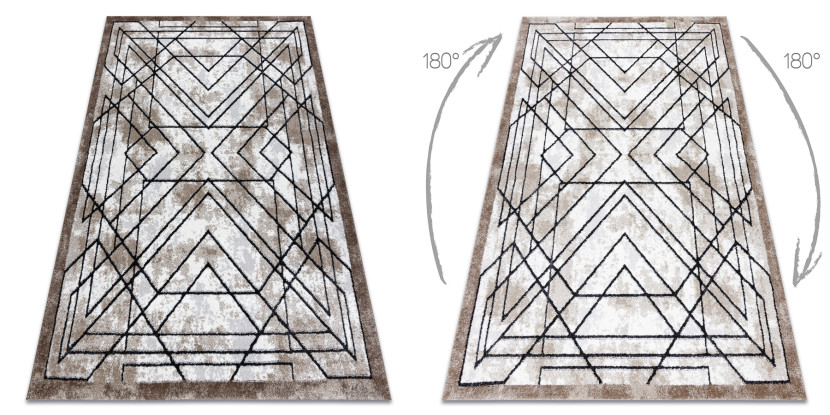 Dywan nowoczesny COZY Tico, geometryczny - Strukturalny, dwa 80x150 cm
