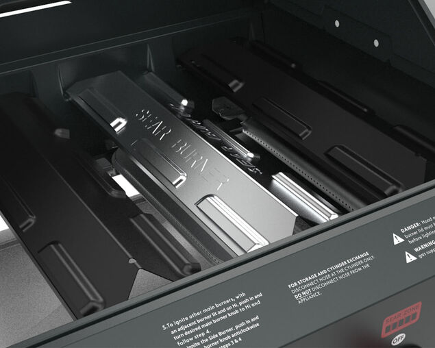 Downunder 5 Burner BBQ With Side Burner & Pro Sear Zone - Matt Grey