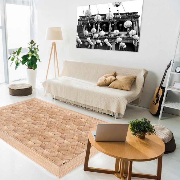 Vinyl Teppich »Nio«, BxL:203 cm x 136 cm, braun